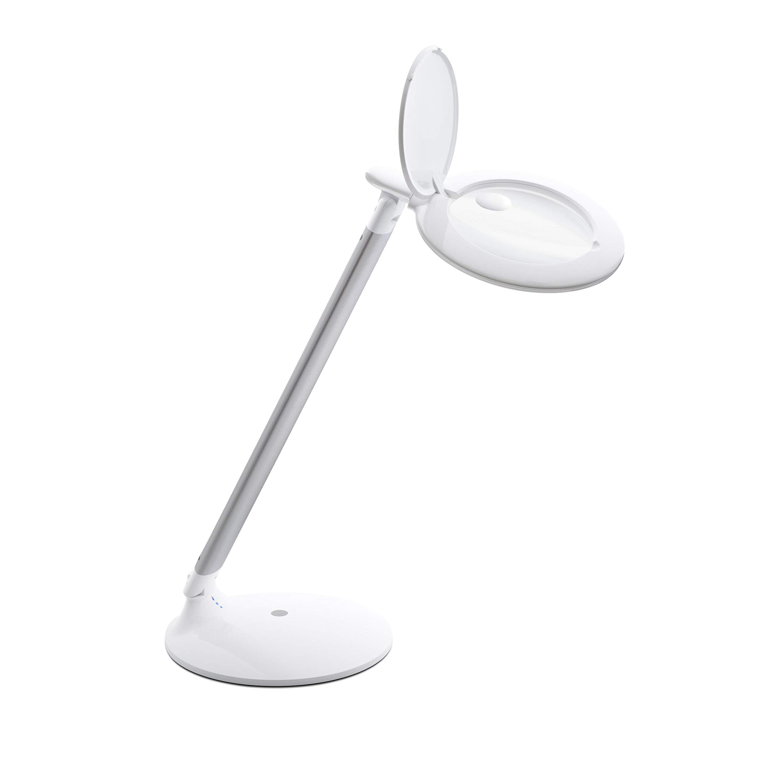 Halo Go 6W LED Polished Desk Lamp with Glass Shade and USB Rechargeability