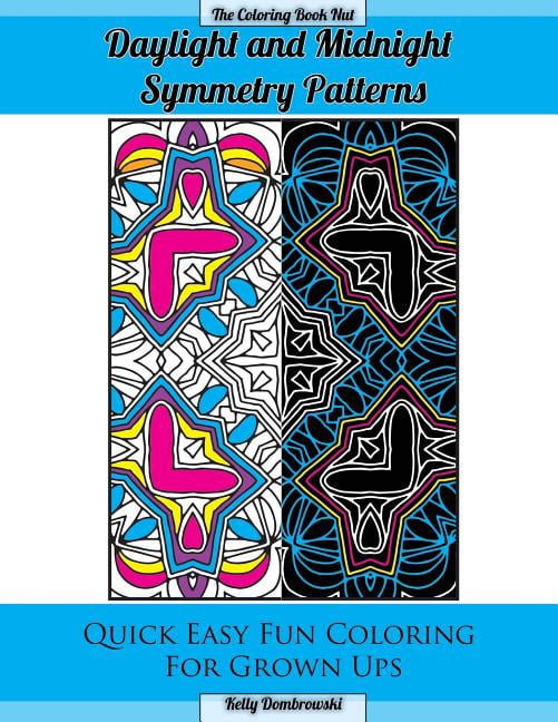 Day Light Pattern Daylight and Midnight Symmetry Patterns: Quick Easy Fun Coloring for ...