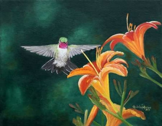 Daylilies Canvas Art - Julie Peterson (22 x 28)