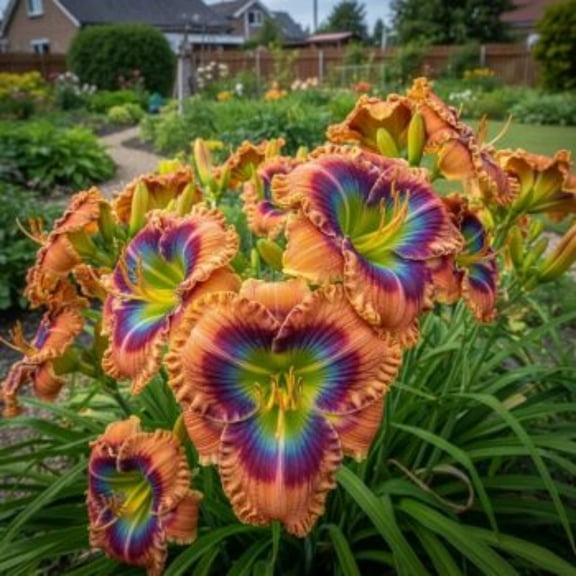 Daylily Bulbs, Mixed Hemerocallis Bare Root Plants, Perennial Flower Roots for Garden Beds, Borders, Patio Containers