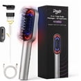 thumbnail image 1 of DayIn Electric Scalp Massager Hair Grow, Red Light Hair Oil Applicator Brush, Cordless Vibrating Head Massage Comb, Silver, 1 of 8