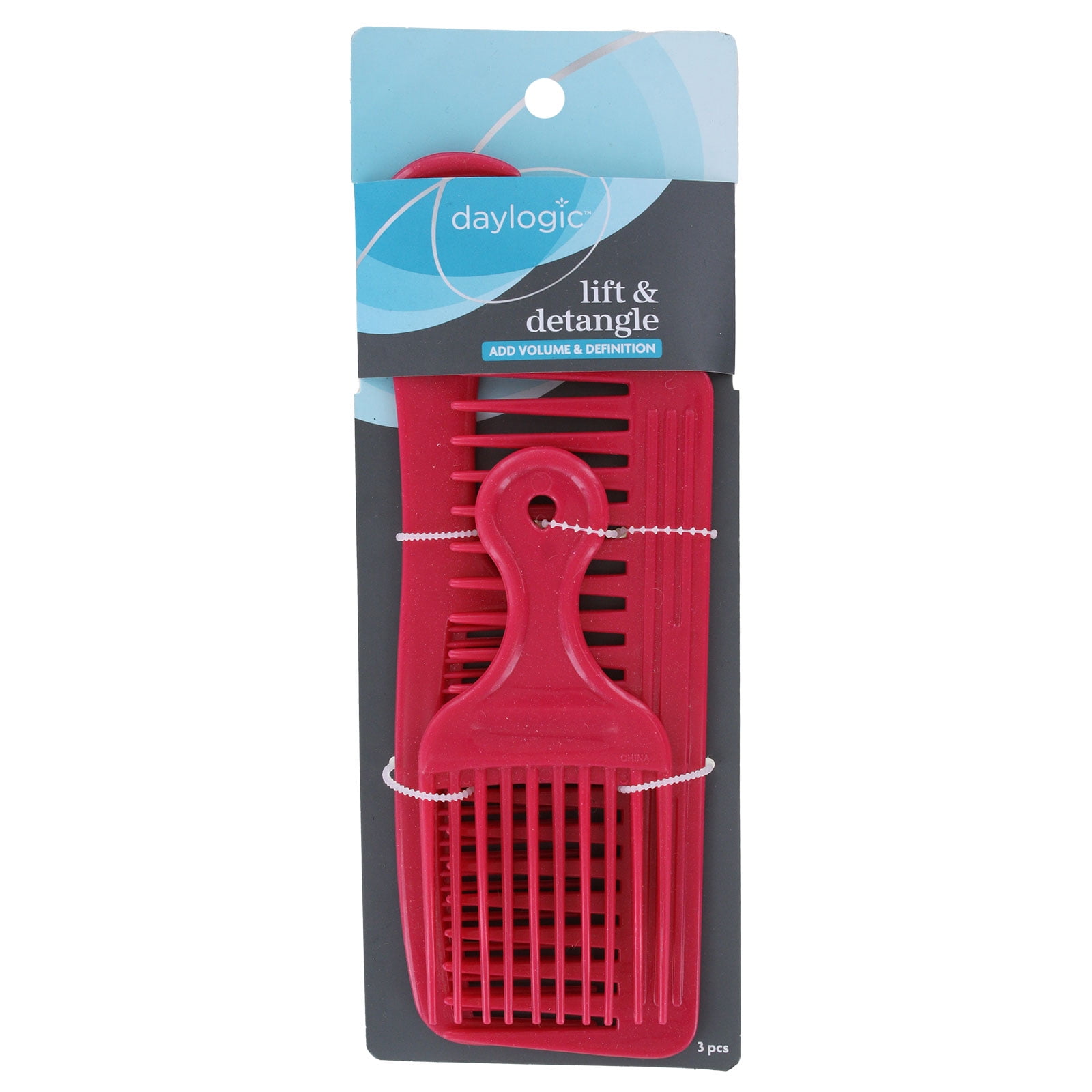 Daylogic Razorblade Daylogic Lift & Detangle 3 Pack Comb Set - Walmart.com