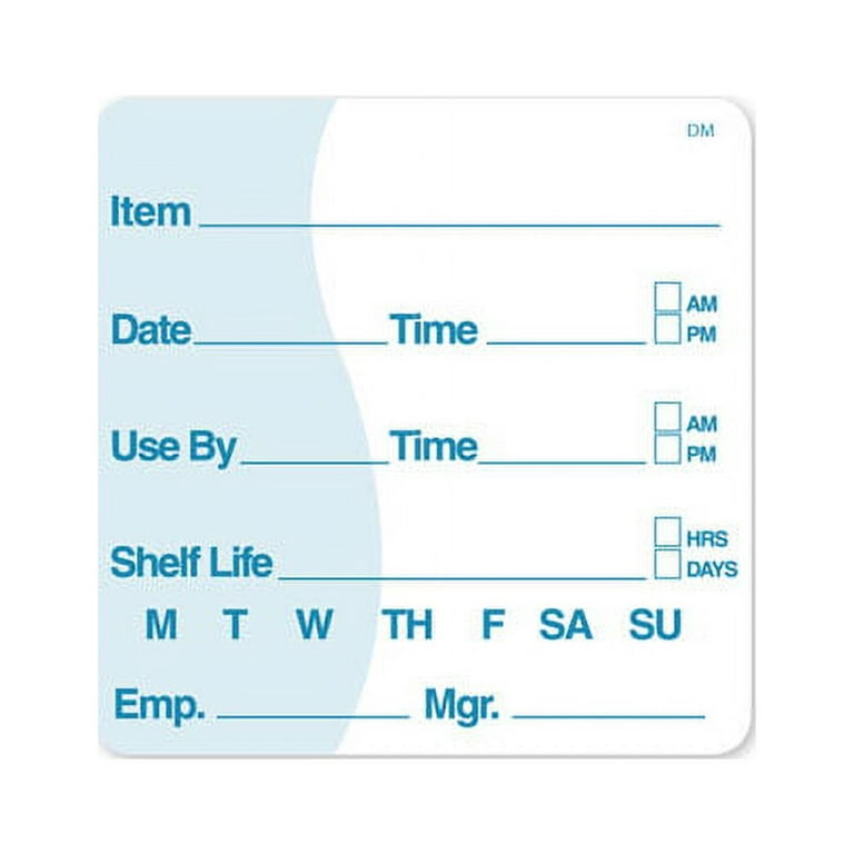 OXYMARK Stickers with Lot and Expiration Date