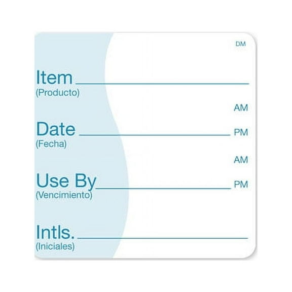 Daymark Item Date Use By Bilingual Dissolvable Label 250roll (PACK OF 12)