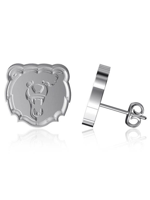 Morgan State Bears Team Logo Silver Post Earrings
