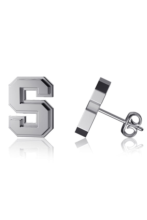 Syracuse Orange Team Logo Silver Post Earrings