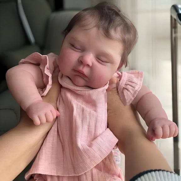 Dayoff Kids 19 Inch Lifelike Reborn Baby Doll, Soft Weighted Cloth Body Realistic Newborn Doll for Kids Age 3+