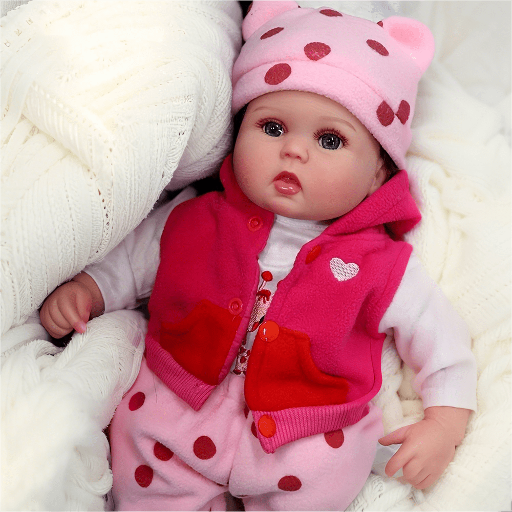 Dayoff Kids Lifelike Reborn Baby Dolls - 16 Inch Cloth Body Realistic Baby Doll (No Accessories) For Kids Age 3+