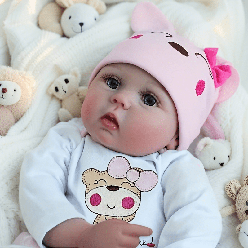 Dayoff Kids Lifelike Reborn Baby Dolls - 16 Inch Cloth Body Realistic Baby Doll (No Accessories) For Kids Age 3+