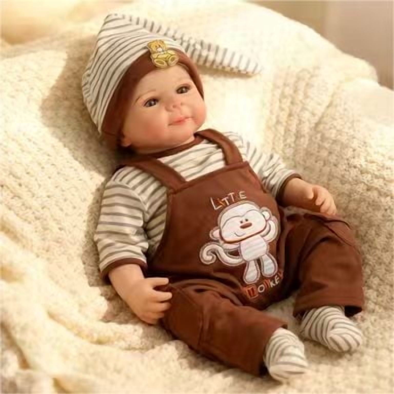 Dayoff Kids Lifelike Reborn Baby Dolls - 18 Inch Realistic Baby Doll (No Accessories) For Kids Age 3+