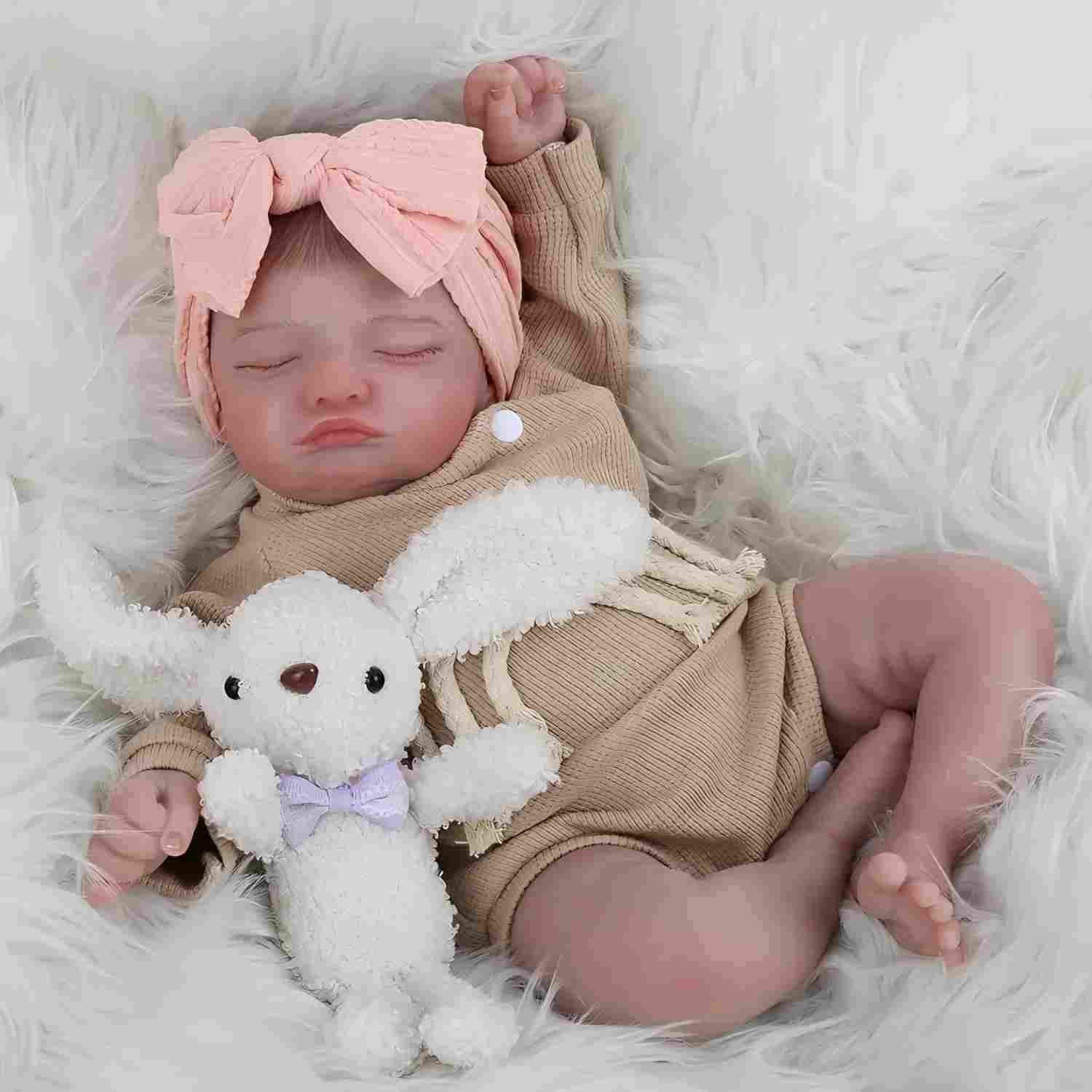 Dayoff Kids Lifelike Reborn Baby Dolls - 18 Inch Realistic Baby Doll (No Accessories) For Kids Age 3+