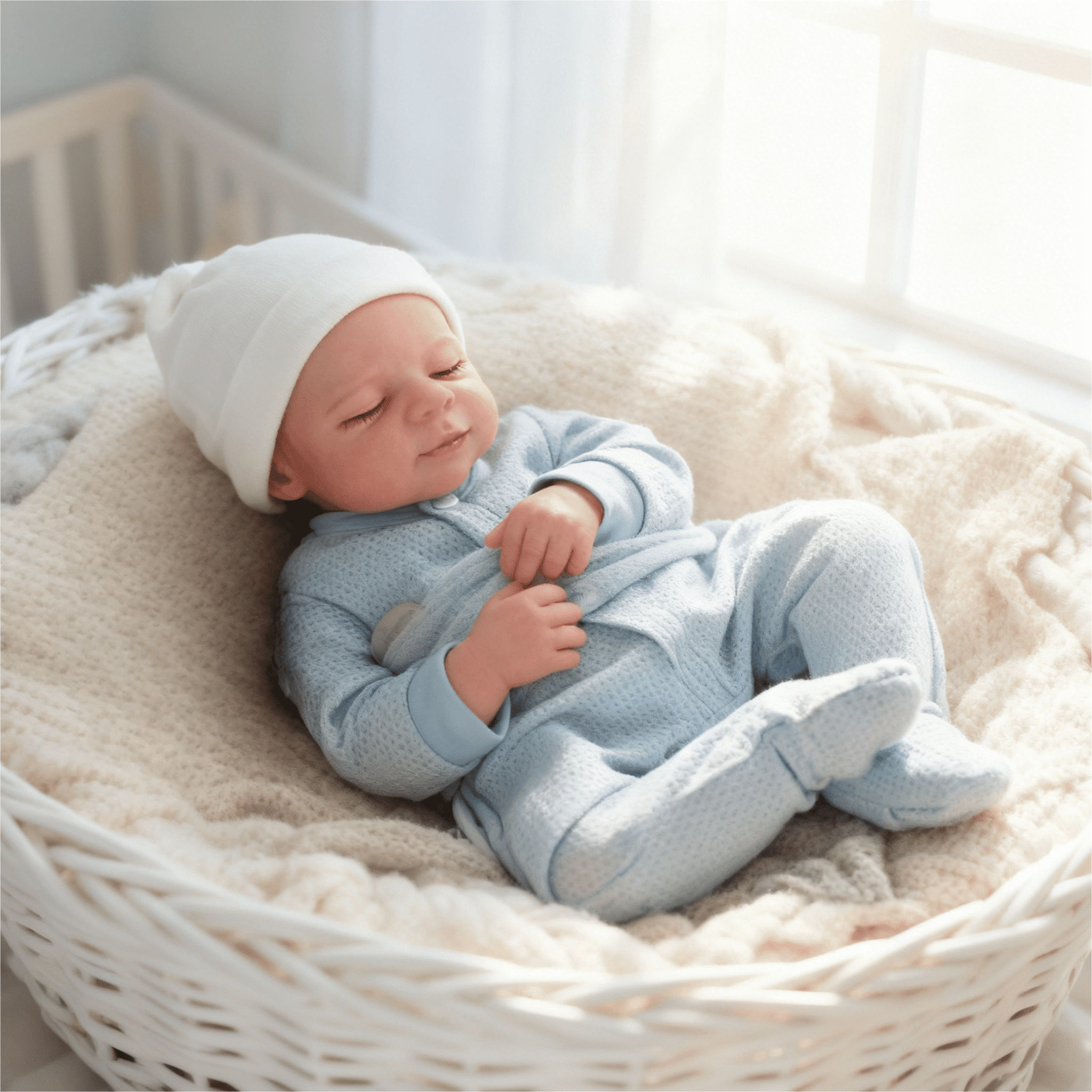 Dayoff Kids Lifelike Reborn Baby Dolls - 18 Inch Realistic Girl Baby Doll With Clothes For Kids Age 3+(No Accessories)