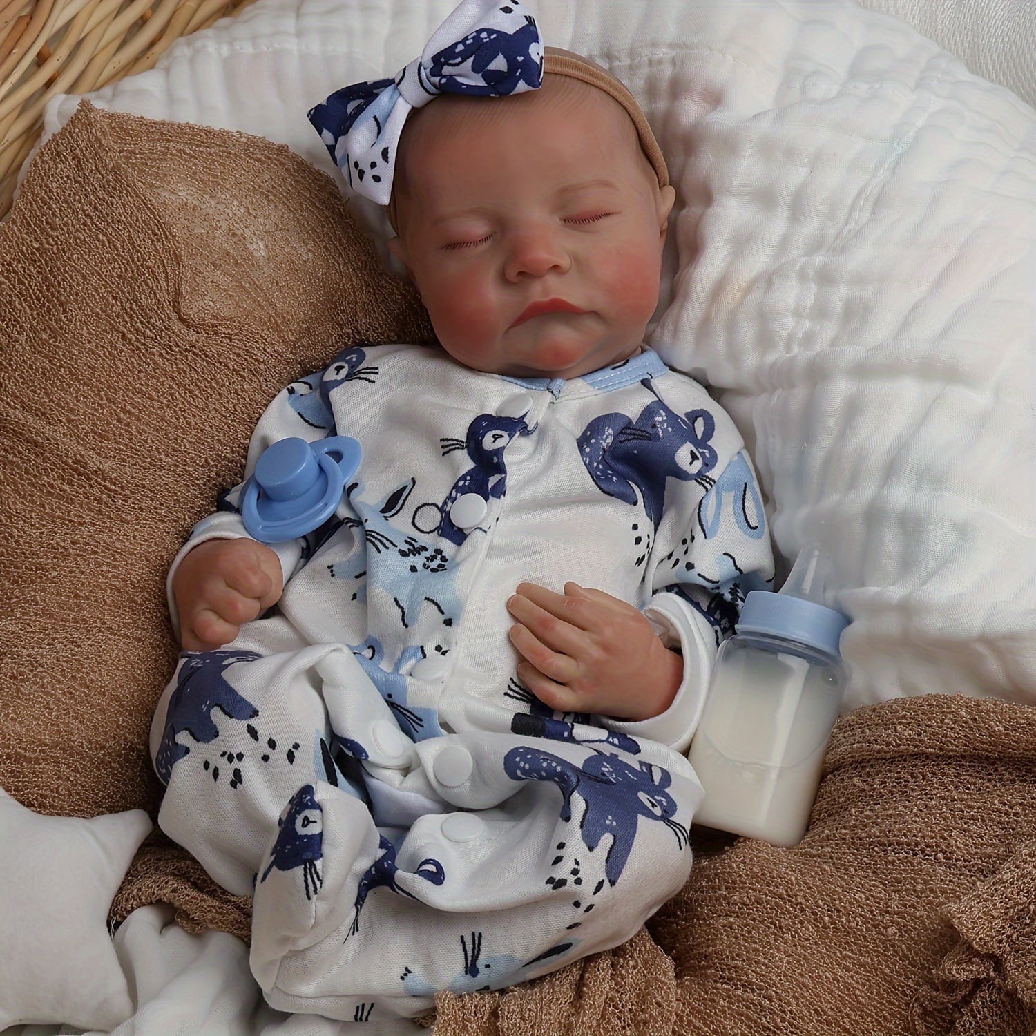 Dayoff Kids Lifelike Reborn Baby Dolls - 18 Inch Realistic Girl Baby Doll With Clothes For Kids Age 3+(No Accessories)