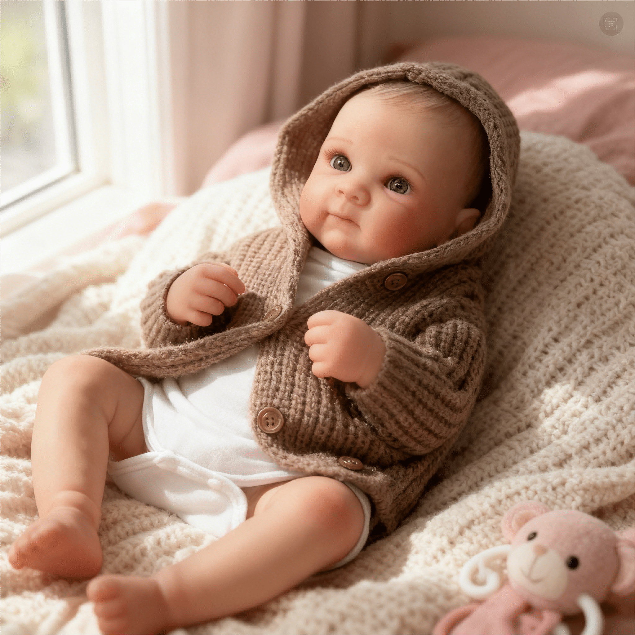 Dayoff Kids Lifelike Reborn Baby Dolls - 19 Inch Realistic Baby Doll (No Accessories) For Kids Age 3+