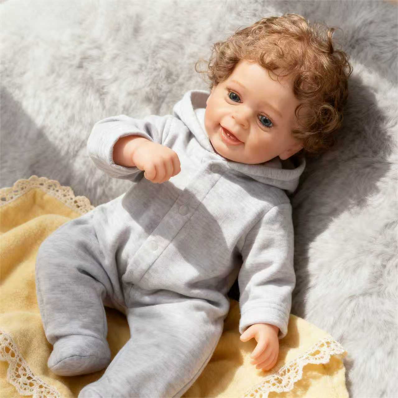 Dayoff Kids Lifelike Reborn Baby Dolls - 22 Inch Realistic Baby Doll (No Accessories) For Kids Age 3+
