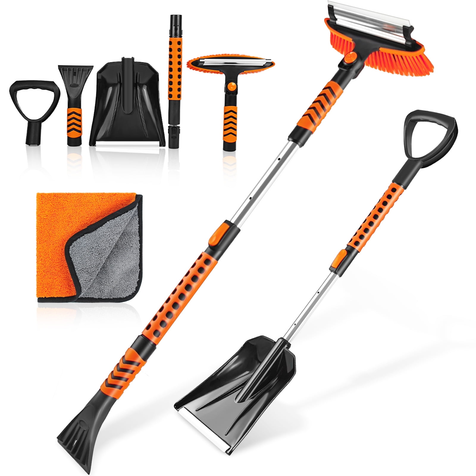 Dayooh 42 5 in 1 Snow Brush and Ice Scraper Snow Shovel for Car