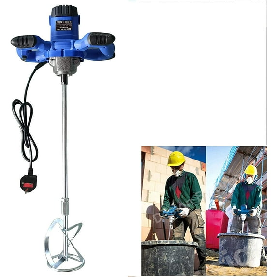 Dayplus 2600W Portable Electric Mixer for Concrete Cement Plaster Paint Thinset Mortar