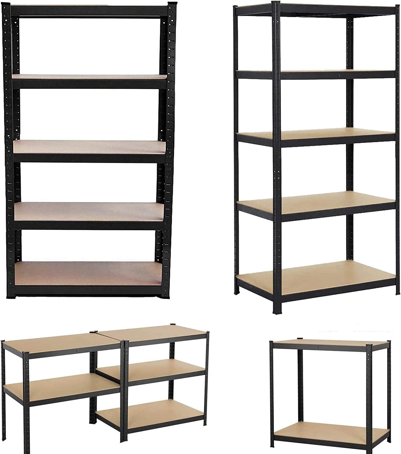 Dayplus 5Tier Adjustable Storage Shelving Unit Heavy Duty Organizing Shelf Metal Utility Rack