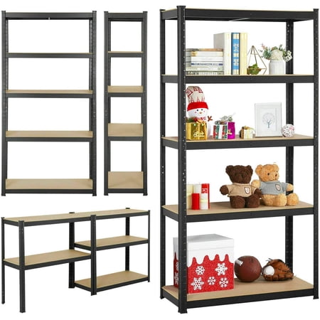 Dayplus 5 Tier Metal Shelf Shelving Racking Heavy Duty Industrial Garage Storage Shelves