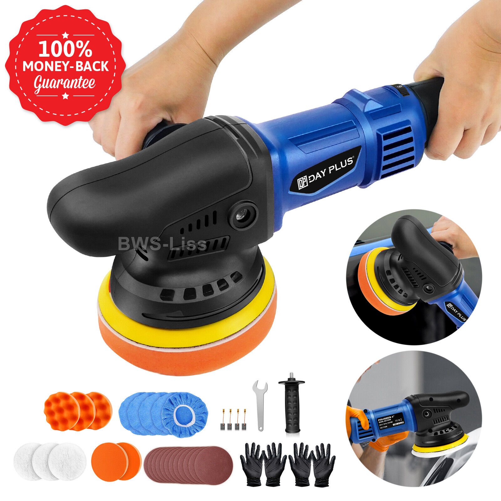 Dayplus 5in 980W, Corded Power Tool Polishers, 5800 RPM 6