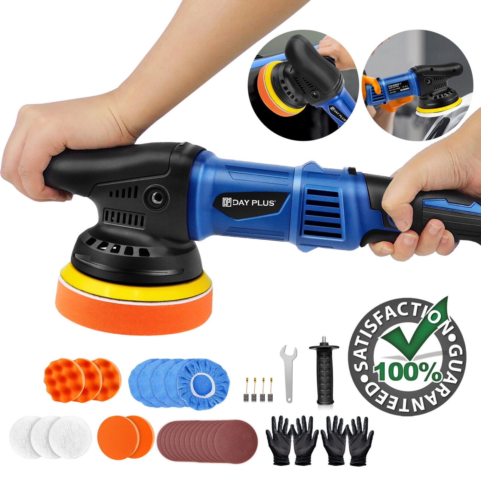 Dayplus 5 in 980W, 110V, Corded Electric Power Tool Polishers, 5800 RPM