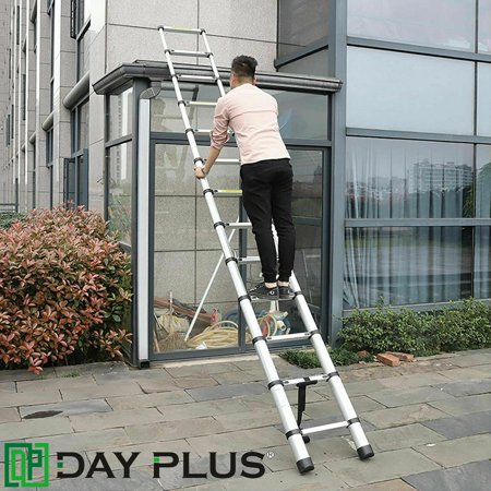 Dayplus EN131 12.5Ft 3.8M Telescoping Extension Telescopic Extendable Expanding Ladder