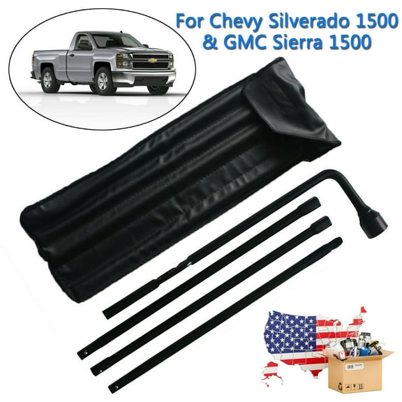 Dayplus Truck Spare Tire Repair Set Kit for Chevrolet Silverado GMC Sierra 1500 2500 3500 (2000-2014) Lug Wrench with Bag