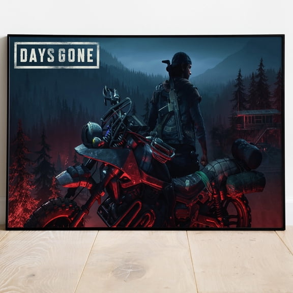 Days Gone Deacon St. John Zombie Game Poster Wall Art UNFRAMED PAPER POSTER, Home Decor