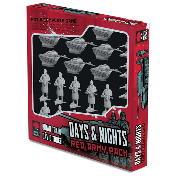 Days & Nights: Red Army Expansion Card Pack Add On for Nights of Fire & Days Of Ire, 28 Miniatures