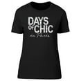 thumbnail image 1 of Days Of Chic In Paris Graphic T-Shirt Women -Image by Shutterstock, Female Medium, 1 of 2