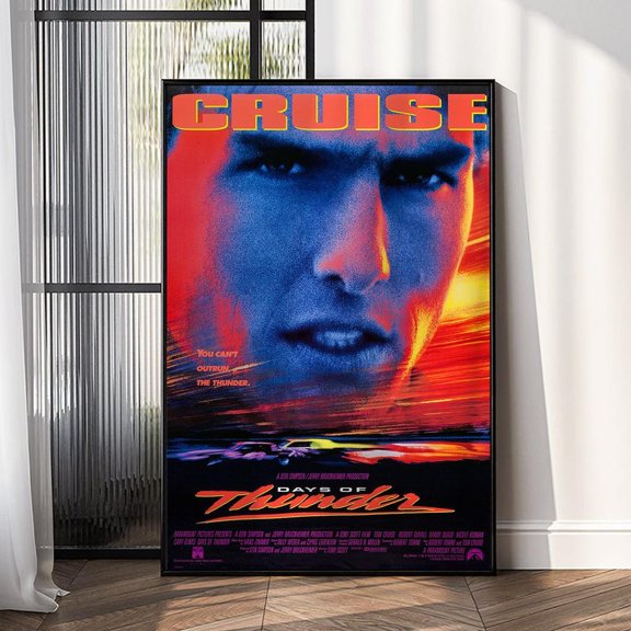 Days Of Thunder Movie Vintage Wall Art Frameless Home Theater Decor Print Gift, Unframed Poster