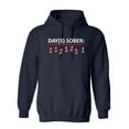 thumbnail image 1 of Days Sober Sarcastic Novelty Gift Idea Adult Humor Funny Men's Hoodies, 1 of 2