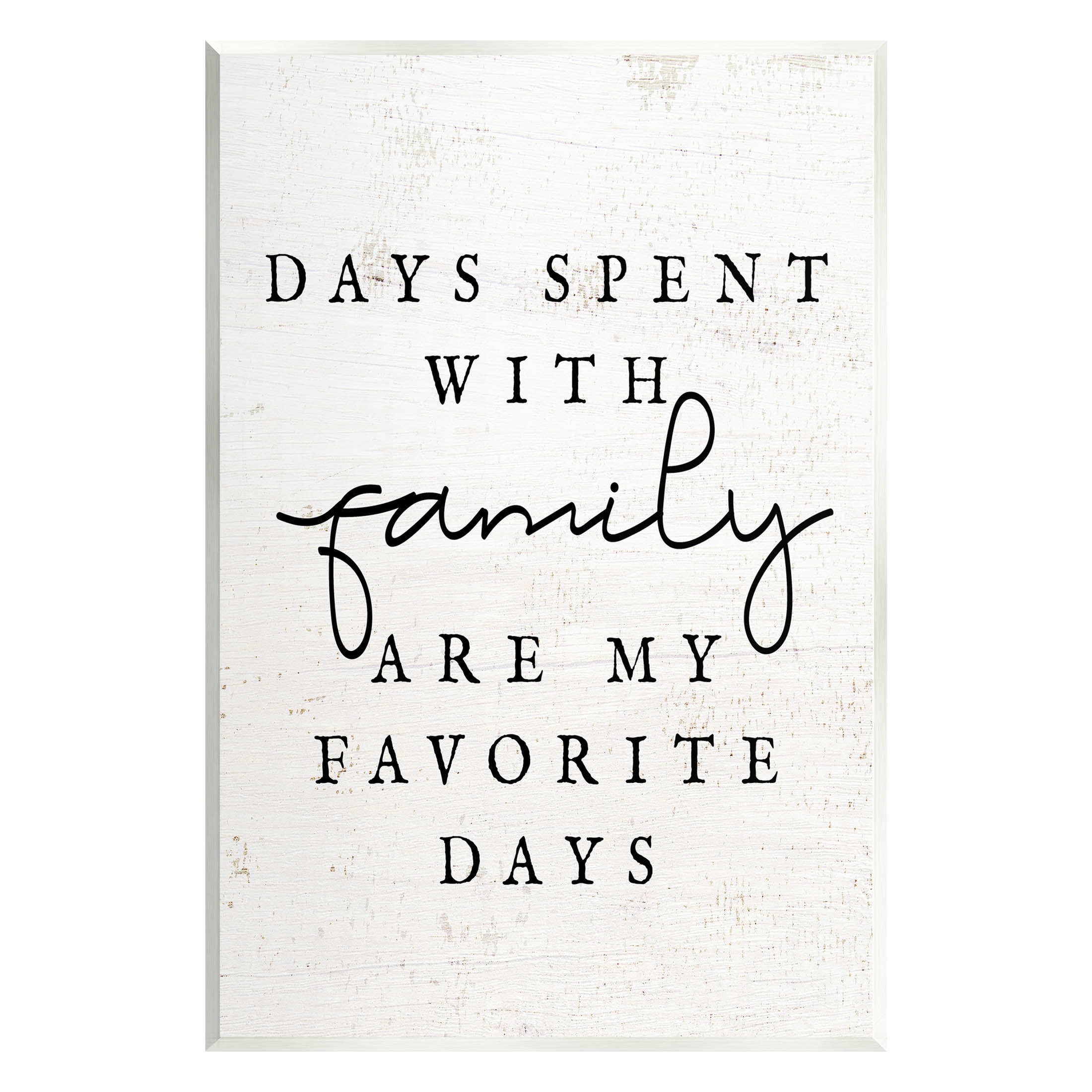 Days Spent With Family Heartwarming Inspirational Graphic Art Unframed Art Print Wall Art