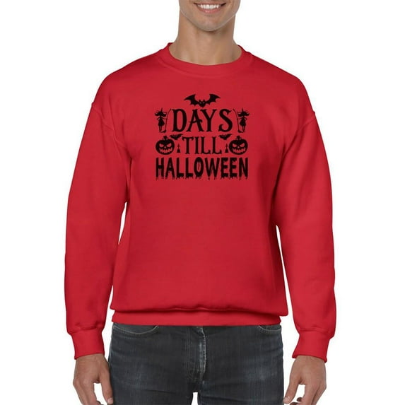 Days Till Halloween Sweatshirt Men -Image by Shutterstock, Male 4X-Large