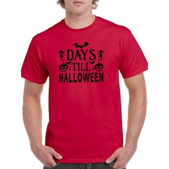 Days Till Halloween T-Shirt Men -Image by Shutterstock, Male Medium