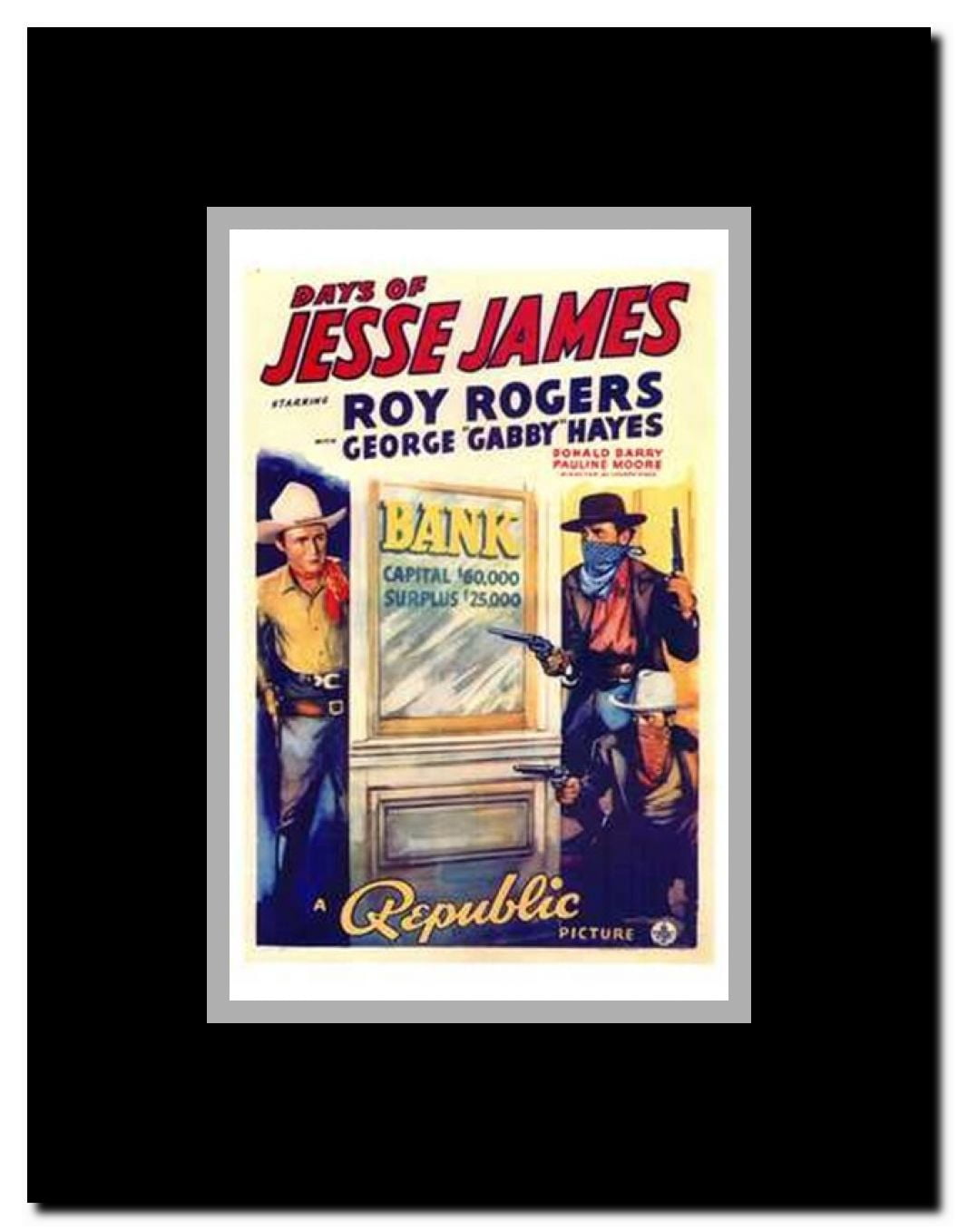 Days of Jesse James Framed Movie Poster