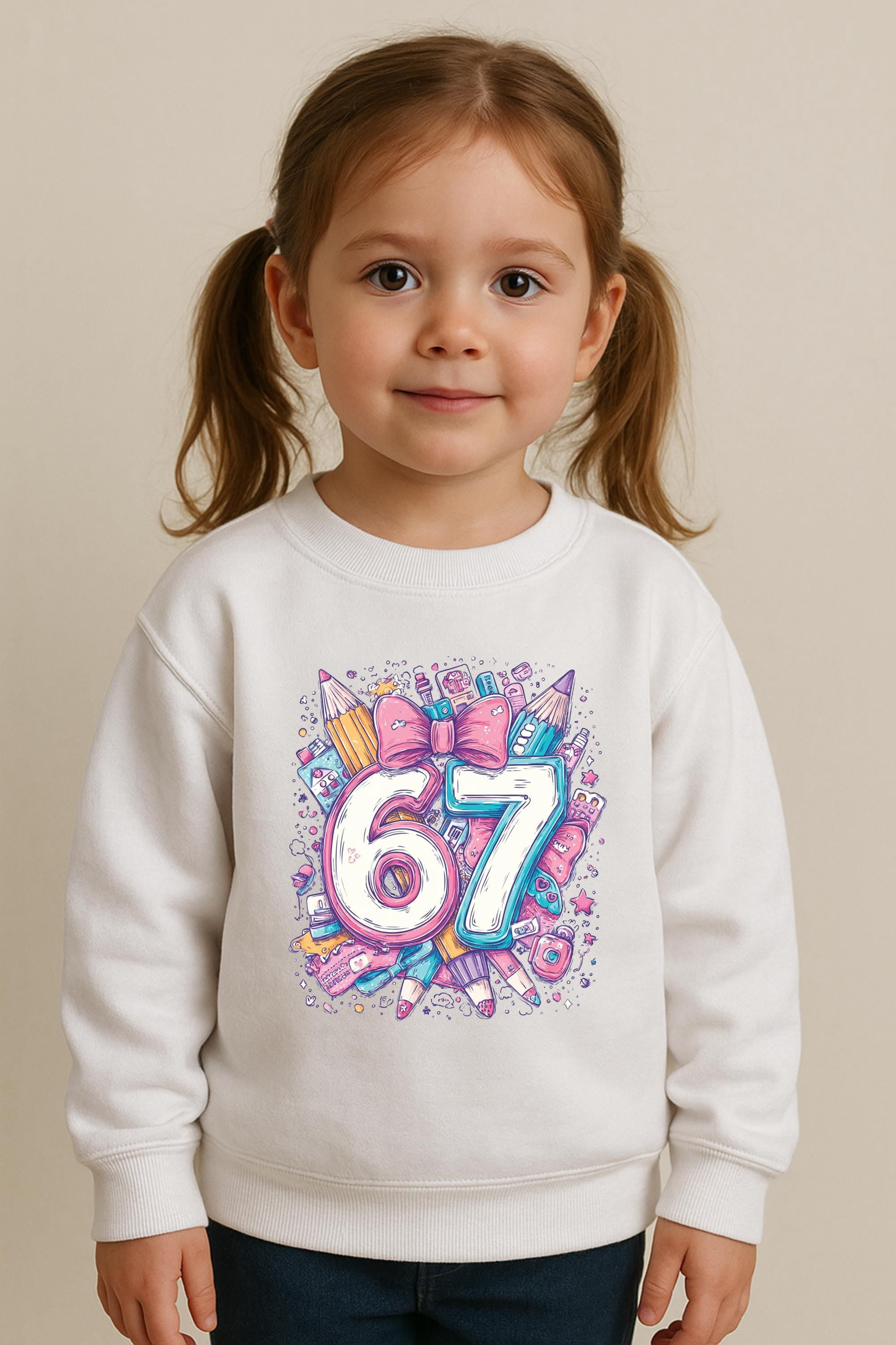 Days of School Meme Shirt Six Seven Trend Tee Funny Viral Number TShirt ...