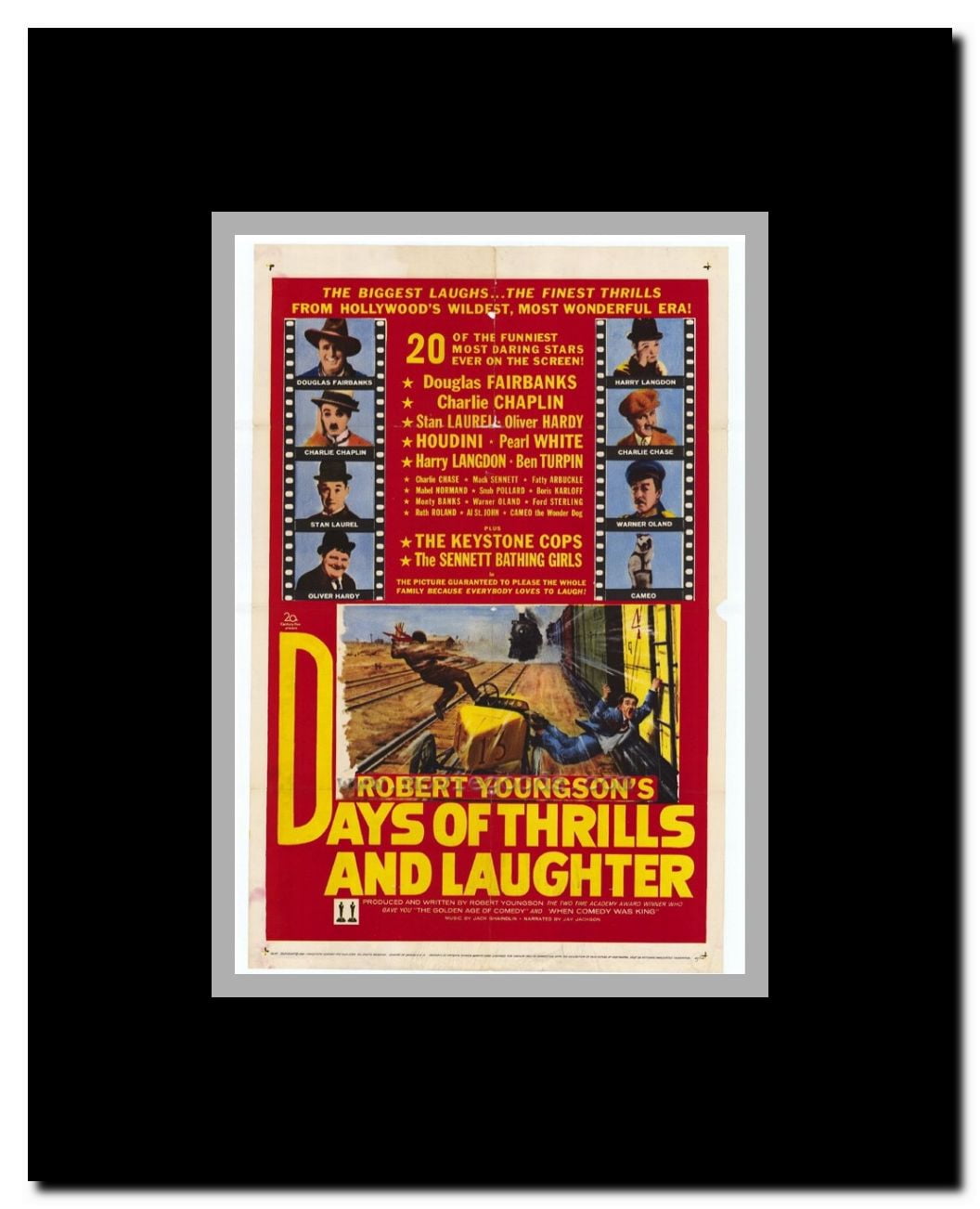 Days of Thrills and Laughter Framed Movie Poster