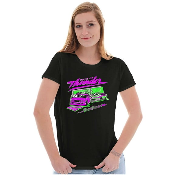 Days of Thunder Cole Trickle Racecar Womens Slim Fit Graphic Tee Brisco Brands S