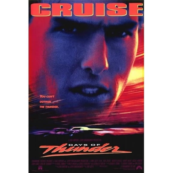 Days of Thunder Movie Poster - 11 x 17 in.