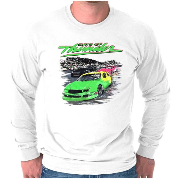 Days of Thunder Retro Racing Movie Men's Long Sleeve Tee T Shirt Brisco Brands S