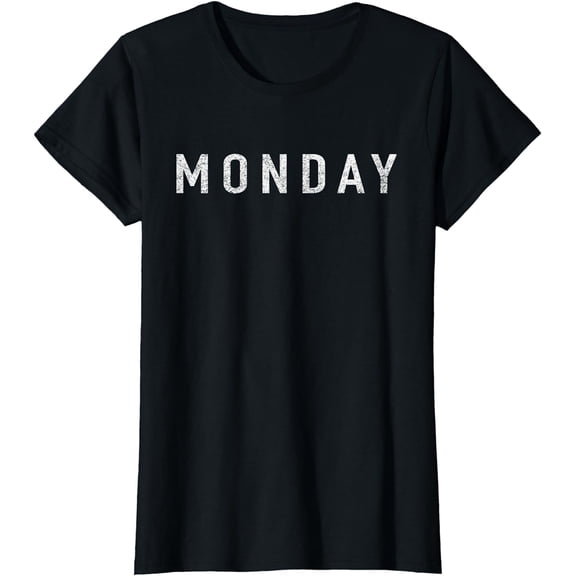 Days of the WEEK tshirt series MONDAY distressed