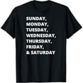 thumbnail image 1 of Days of the Week T-Shirt, 1 of 6