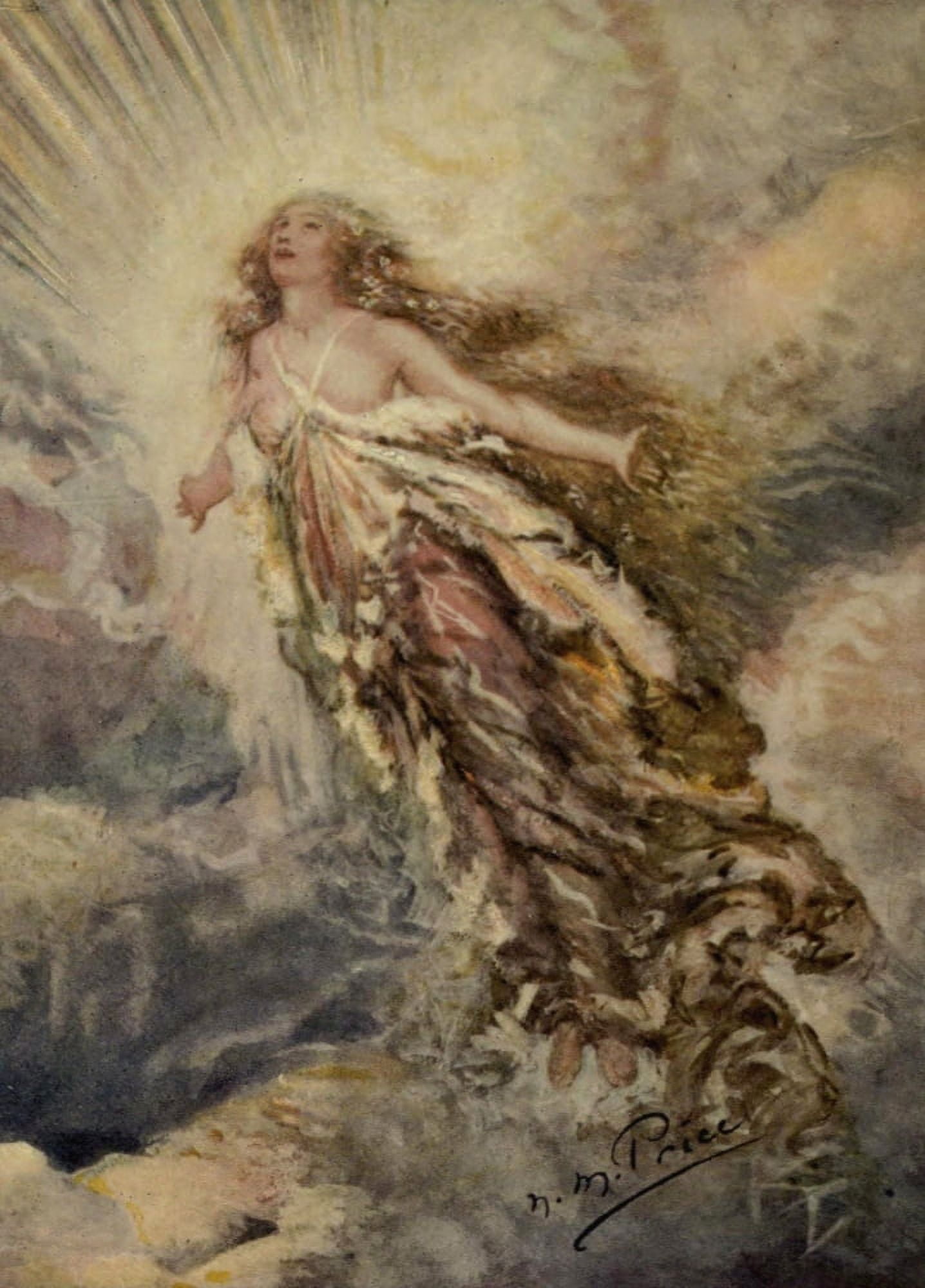 Days with the Great Composers 1900 Joy thou heavenly spark of Godhead Canvas Art - NM Price (18 x 24)