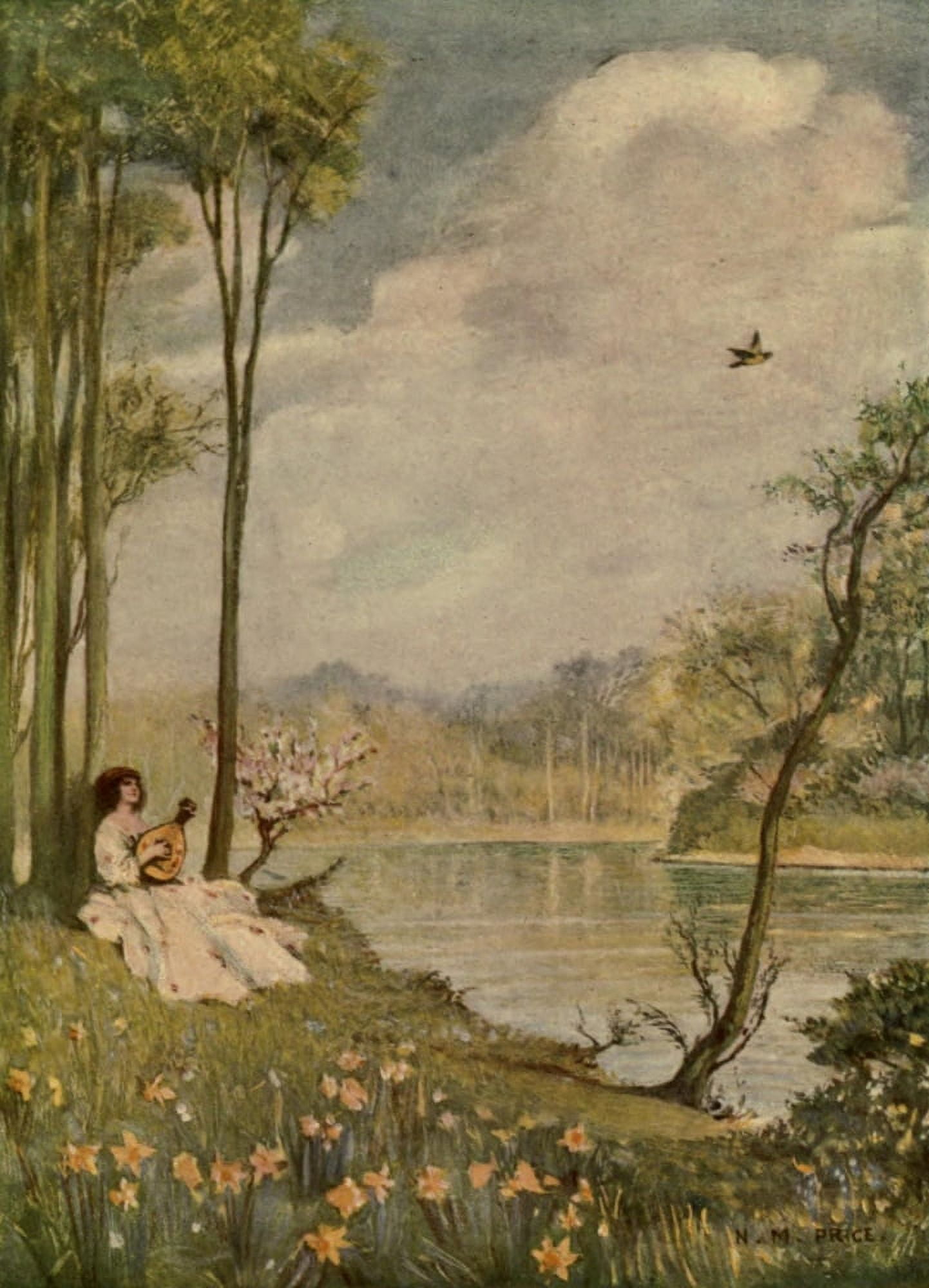 Days with the Great Composers 1900 Spring Song Canvas Art - NM Price (18 x 24)