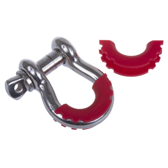 Daystar International D-Ring Isolators, Fits Std 3/4 D-Rings/Shackles, Red