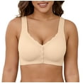thumbnail image 1 of Daystry Front-close Bra Wirefree Shaping Bra Full Coverage Soft Light Comfort Breathable Bra for Women, 1 of 12