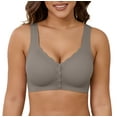thumbnail image 1 of Daystry Front-close Bra Wirefree Shaping Bra Full Coverage Soft Light Comfort Breathable Bra for Women, 1 of 12