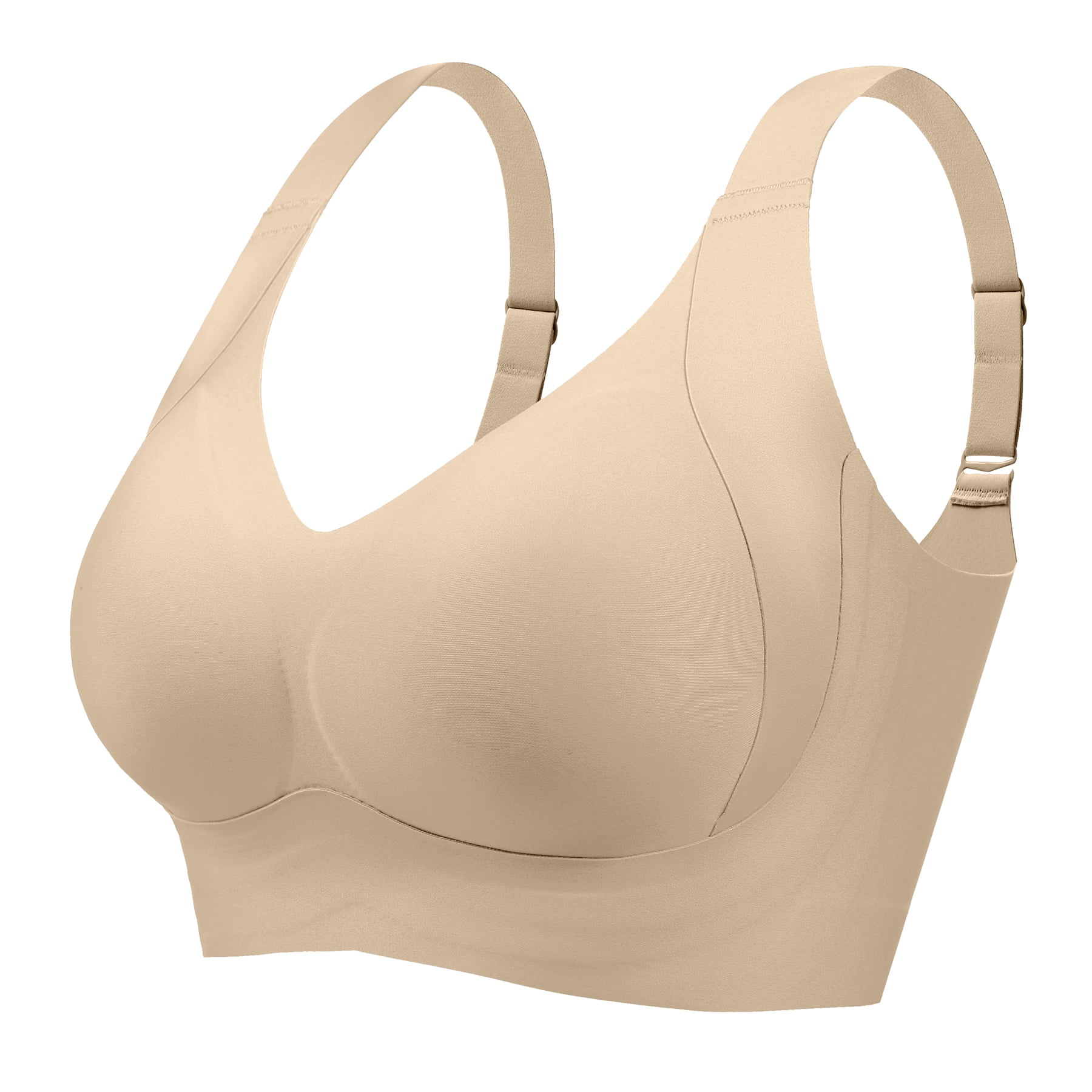 Daystry Plus Size Bra for Women Soft Sleep Wirefree Bras for Women Full Coverage Everyday Bras
