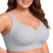 Daystry Plus Size Everyday Bras for Women Full Coverage Soft Sleep Wirefree Bras New Upgrade